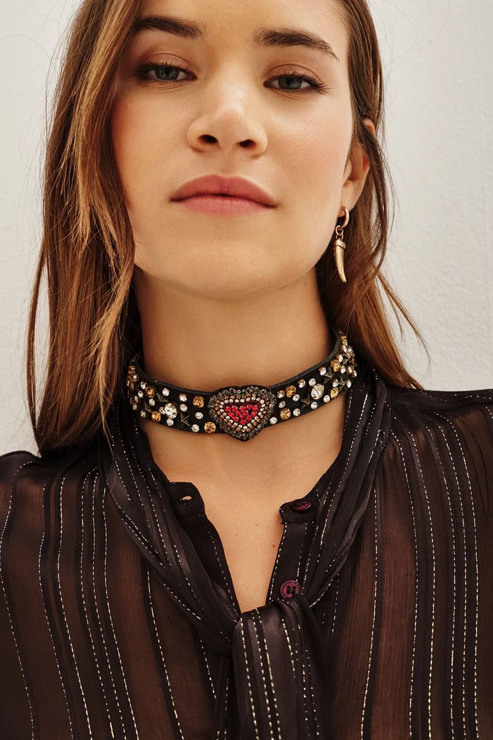 Collar Cho Heart Strass