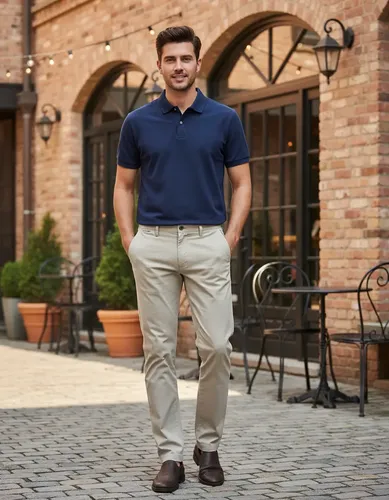 Pantalón Recto Hombre Gabardina- Varios Colores - B A Jeans