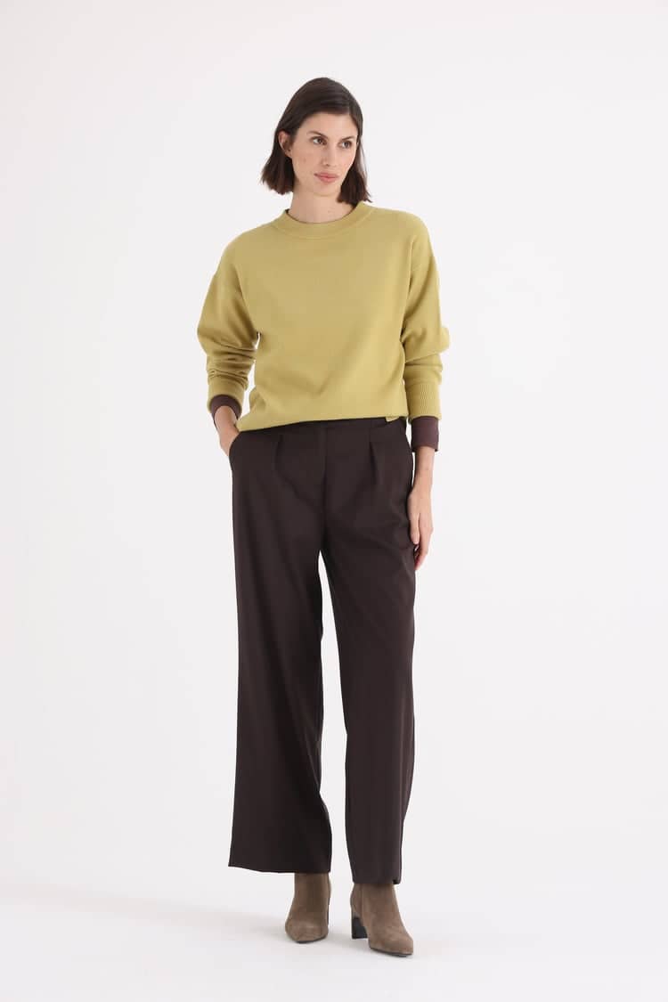 Sweater Tejido Cuello Redondo Pia